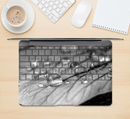 The Grayscale Watered Leaf Skin Kit for the 12" Apple MacBook (A1534)