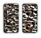 The Green-Tan & White Traditional Camouflage Apple iPhone 6 Plus LifeProof Nuud Case Skin Set