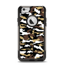 The Green-Tan & White Traditional Camouflage Apple iPhone 6 Otterbox Commuter Case Skin Set