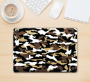 The Green-Tan & White Traditional Camouflage Skin Kit for the 12" Apple MacBook (A1534)