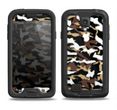 The Green-Tan & White Traditional Camouflage Samsung Galaxy S4 LifeProof Nuud Case Skin Set
