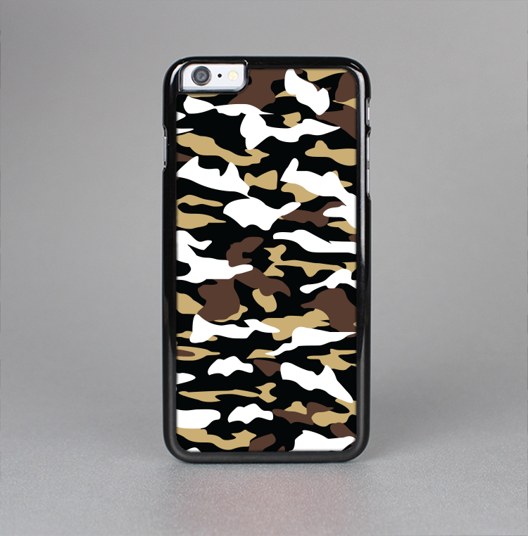 The Green-Tan & White Traditional Camouflage Skin-Sert Case for the Apple iPhone 6 Plus