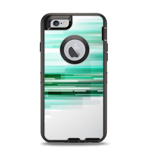The Green Abstract Vector HD Lines Apple iPhone 6 Otterbox Defender Case Skin Set