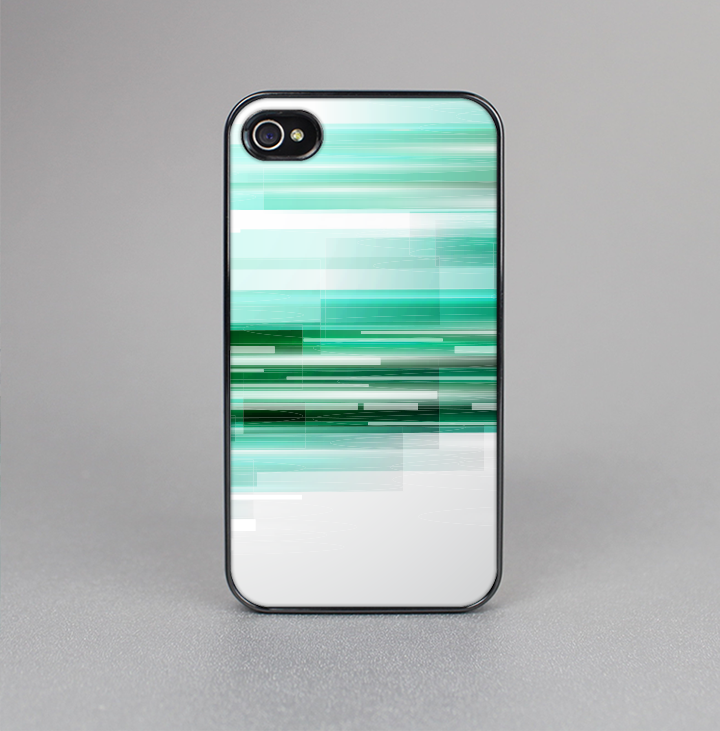 The Green Abstract Vector HD Lines Skin-Sert for the Apple iPhone 4-4s Skin-Sert Case