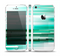 The Green Abstract Vector HD Lines Skin Set for the Apple iPhone 5