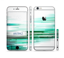 The Green Abstract Vector HD Lines Sectioned Skin Series for the Apple iPhone 6s Plus