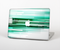 The Green Abstract Vector HD Lines Skin Set for the Apple MacBook Pro 15" with Retina Display