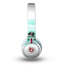 The Green Abstract Vector HD Lines Skin for the Beats by Dre Mixr Headphones