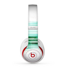 The Green Abstract Vector HD Lines Skin for the Beats by Dre Studio (2013+ Version) Headphones