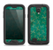 The Green And Gold Vintage Scissors Samsung Galaxy S4 LifeProof Nuud Case Skin Set