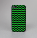 The Green & Black Chevron Pattern Skin-Sert for the Apple iPhone 4-4s Skin-Sert Case