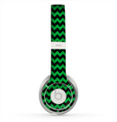 The Green & Black Chevron Pattern Skin for the Beats by Dre Solo 2 Headphones