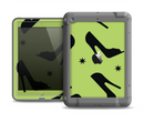 The Green & Black High-Heel Pattern V12 Apple iPad Air LifeProof Fre Case Skin Set