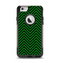 The Green & Black Sharp Chevron Pattern Apple iPhone 6 Otterbox Commuter Case Skin Set