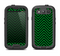The Green & Black Sharp Chevron Pattern Samsung Galaxy S4 LifeProof Fre Case Skin Set