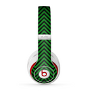 The Green & Black Sharp Chevron Pattern Skin for the Beats by Dre Studio (2013+ Version) Headphones
