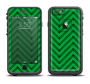 The Green & Black Sketch Chevron Apple iPhone 6/6s LifeProof Fre Case Skin Set