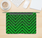 The Green & Black Sketch Chevron Skin Kit for the 12" Apple MacBook (A1534)
