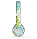 The Green & Blue Subtle Seamless Leaves Skin for the Beats by Dre Solo 2 Headphones