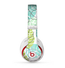 The Green & Blue Subtle Seamless Leaves Skin for the Beats by Dre Studio (2013+ Version) Headphones