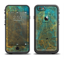 The Green, Blue and Brown Water Texture Apple iPhone 6/6s LifeProof Fre Case Skin Set