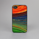 The Green, Blue and Red Painted Oil Waves Skin-Sert for the Apple iPhone 4-4s Skin-Sert Case