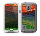 The Green, Blue and Red Painted Oil Waves Skin for the Samsung Galaxy S5 frē LifeProof Case