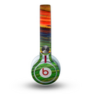The Green, Blue and Red Painted Oil Waves Skin for the Beats by Dre Mixr Headphones