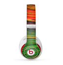 The Green, Blue and Red Painted Oil Waves Skin for the Beats by Dre Studio (2013+ Version) Headphones