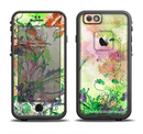 The Green Bright Watercolor Floral Apple iPhone 6 LifeProof Fre Case Skin Set