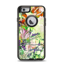 The Green Bright Watercolor Floral Apple iPhone 6 Otterbox Defender Case Skin Set