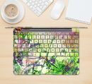 The Green Bright Watercolor Floral Skin Kit for the 12" Apple MacBook (A1534)