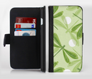 The Green DragonFly Ink-Fuzed Leather Folding Wallet Credit-Card Case for the Apple iPhone 6/6s, 6/6s Plus, 5/5s and 5c