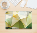 The Green Geometric Gradient Pattern Skin Kit for the 12" Apple MacBook (A1534)