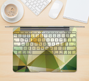 The Green Geometric Gradient Pattern Skin Kit for the 12" Apple MacBook (A1534)