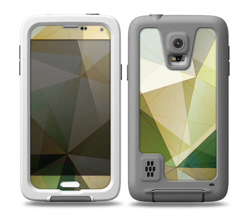 The Green Geometric Gradient Pattern Skin for the Samsung Galaxy S5 frē LifeProof Case