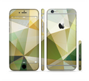 The Green Geometric Gradient Pattern Sectioned Skin Series for the Apple iPhone 6s Plus