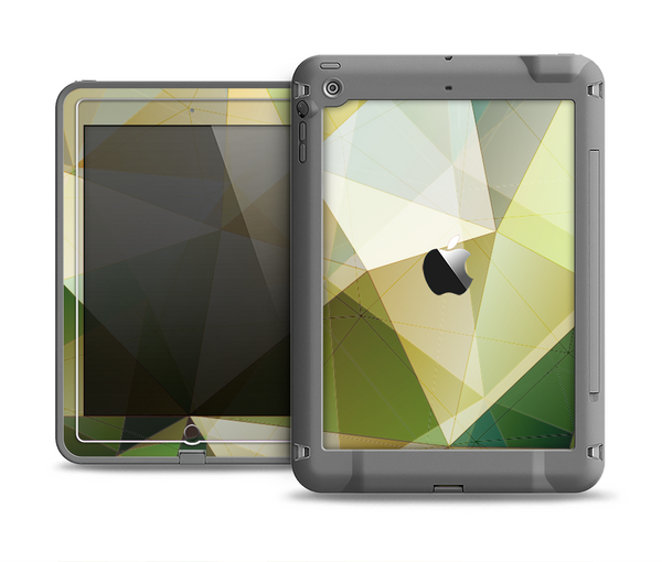 The Green Geometric Gradient Pattern Apple iPad Air LifeProof Fre Case Skin Set