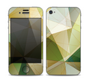 The Green Geometric Gradient Pattern Skin for the Apple iPhone 4-4s