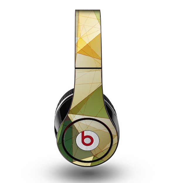 The Green Geometric Gradient Pattern Skin for the Original Beats by Dre Studio Headphones