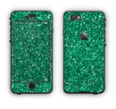 The Green Glitter Print Apple iPhone 6 Plus LifeProof Nuud Case Skin Set