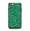 The Green Glitter Print Apple iPhone 6 Otterbox Symmetry Case Skin Set