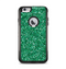 The Green Glitter Print Apple iPhone 6 Plus Otterbox Commuter Case Skin Set