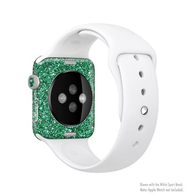 The Green Glitter Print Full-Body Skin Kit for the Apple Watch