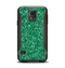 The Green Glitter Print Samsung Galaxy S5 Otterbox Commuter Case Skin Set