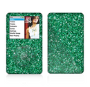 The Green Glitter Print Skin For The Apple iPod Classic