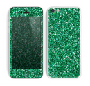 The Green Glitter Print Skin for the Apple iPhone 5c