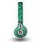 The Green Glitter Print Skin for the Beats by Dre Mixr Headphones