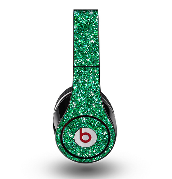 The Green Glitter Print Skin for the Original Beats by Dre Studio Headphones