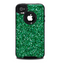 The Green Glitter Print Skin for the iPhone 4-4s OtterBox Commuter Case